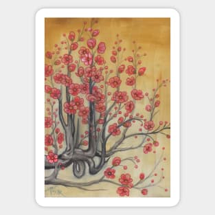 flowering quince Sticker